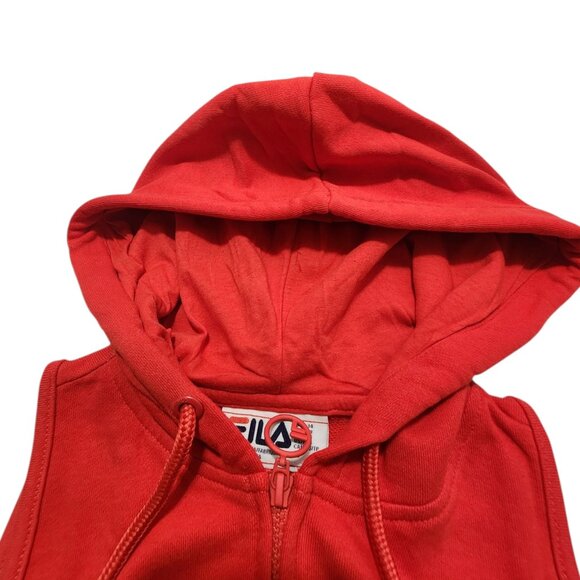 Fila Emerson Hooded Romper Red Size XS - Picture 9 of 13